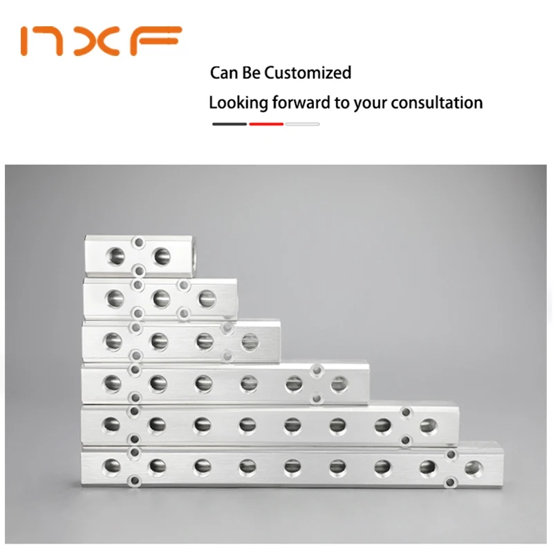 

Aluminium Splitter 1/2" pt Thread Port 2 3 4 5 6 7 8 9 10 way 1/4 Pneumatic Air Manifold Distributor Connector