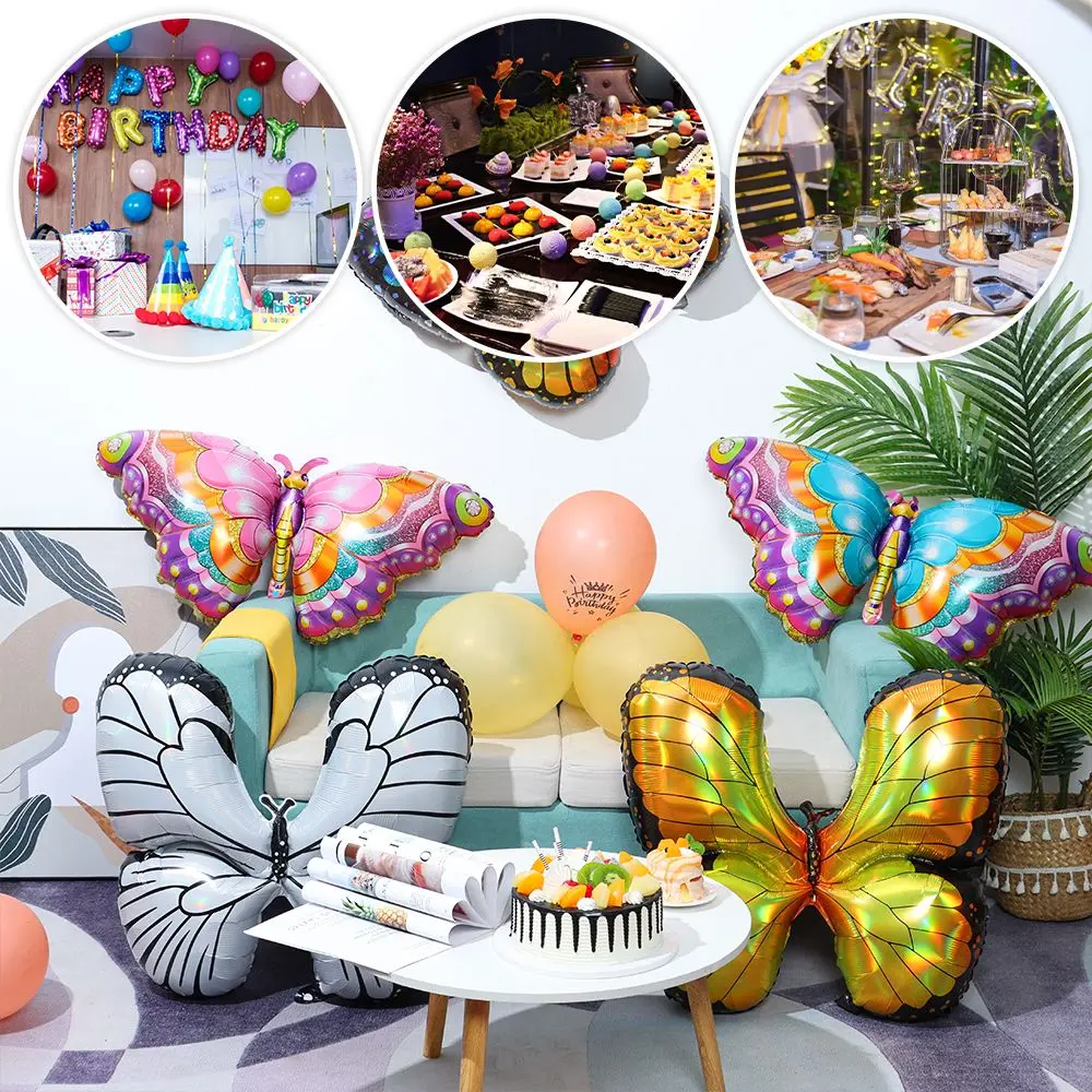 1 шт. надувные игрушки в форме бабочки из алюминиевой пленки | Дом и сад