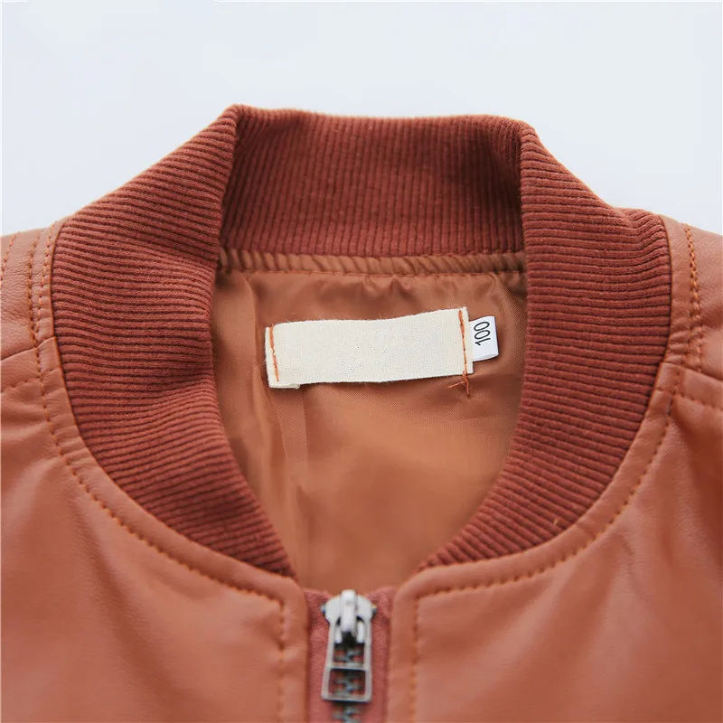 Детская куртка из искусственной кожи на осень и зиму 90 170 см|jacket children|children jacketschildren