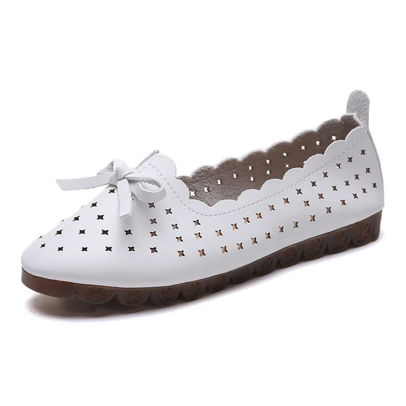 

Grandma Shoes Shallow Mouth Casual Female Sneakers Round Toe Autumn Dress Flats Women Fall Breathable New Summer Moccasin Leisur