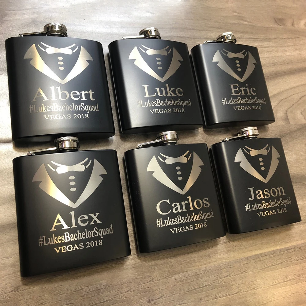 Персонализированная плоская фляжка уличные портативные карманные фляжки для