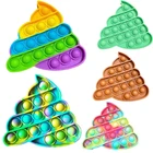 Забавные игрушки-антистресс с пузырьками для детей и взрослых, игрушка-антистресс, мягкая сжимаемая антистрессовая игрушка, подарок