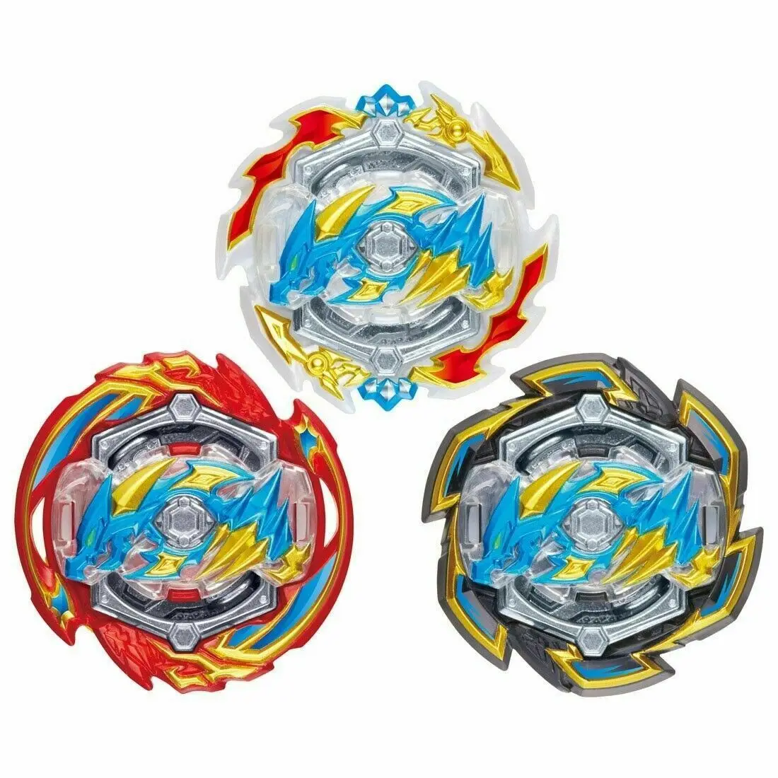 Burst-giroscopio giratorio con lanzador para ni&ntilde;os, juguete de fusi&oacute;n de metales, B-133, B133-3