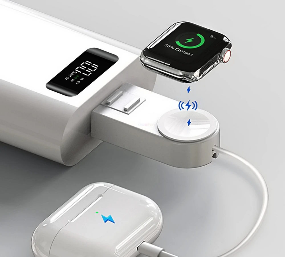 Knewfun мини портативное автомобильное беспроводное зарядное устройство Qi для Apple