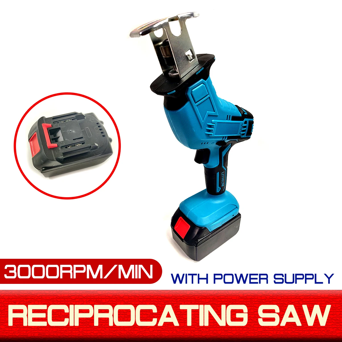 Mini Electric Saw Cordless Reciprocating Saw With 4 Saw Blades Woodworking Cutting DIY Power Saws Tool For Makita Battery 18V