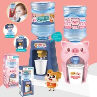 mini water dispenser cute coldwarm water for children kids gift juice milk drinking fountain simulation cartoon pig kitchen toy