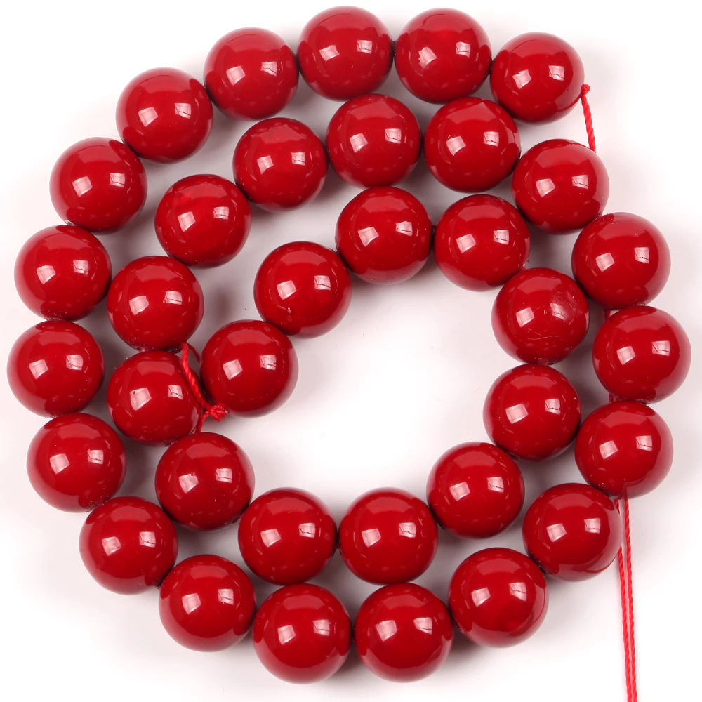 

Natural Red Shell Pearls Loose Spacer Beads For Jewelry Making DIY Bracelet Necklace Handmade 4/6/8/10/12mm