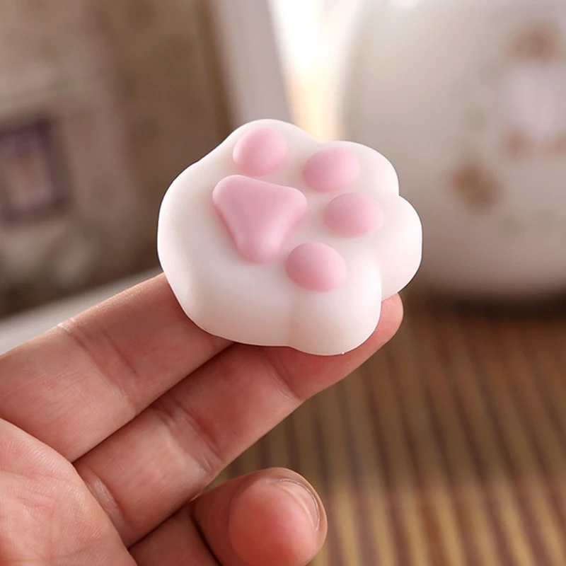 Мини мягкое милое кошачье салфетки антистрессовый мяч сжимайте Mochi RIST Abreact мягкая