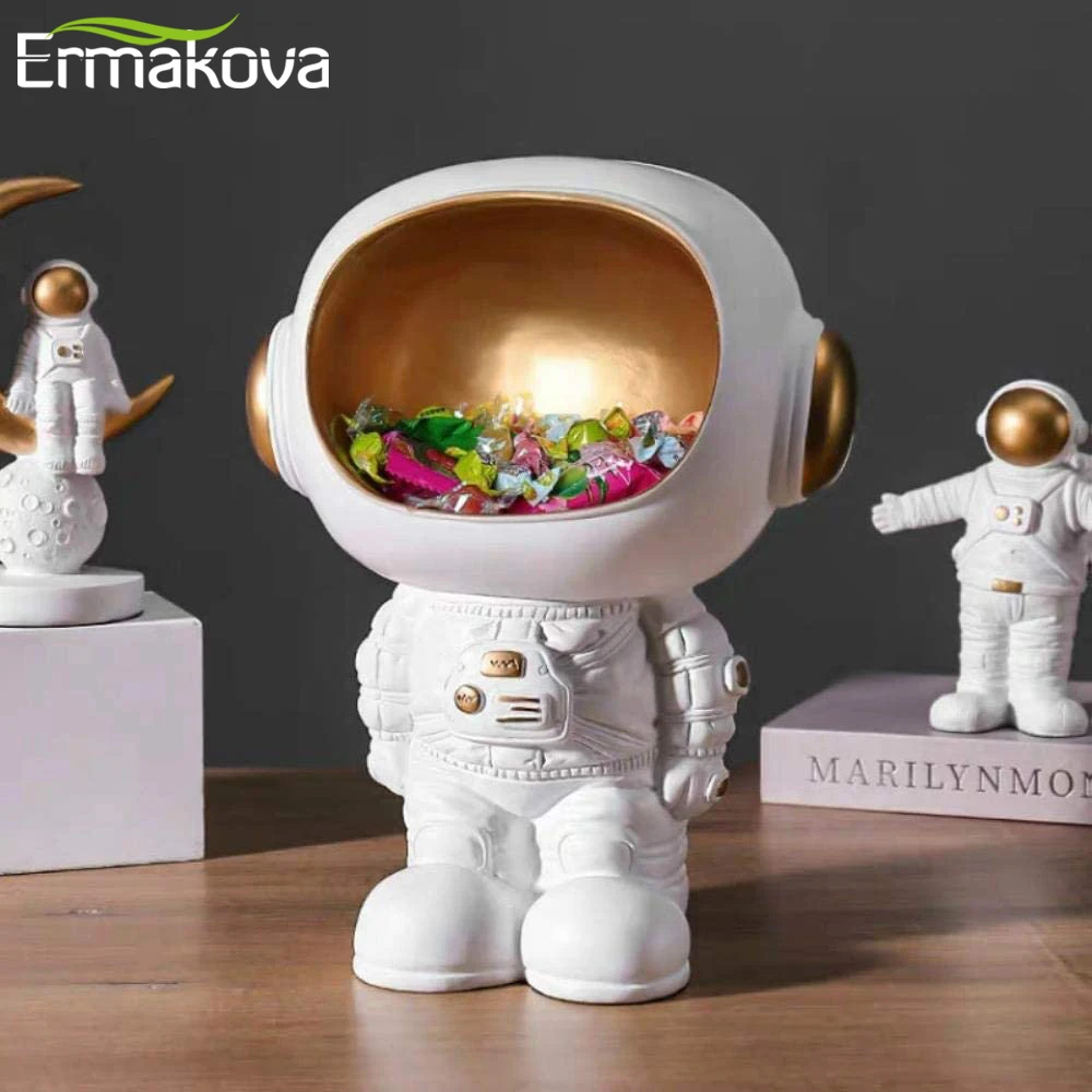 Скандинавская Статуэтка космонавта ERMAKOVA креативная из смолы для гостиной