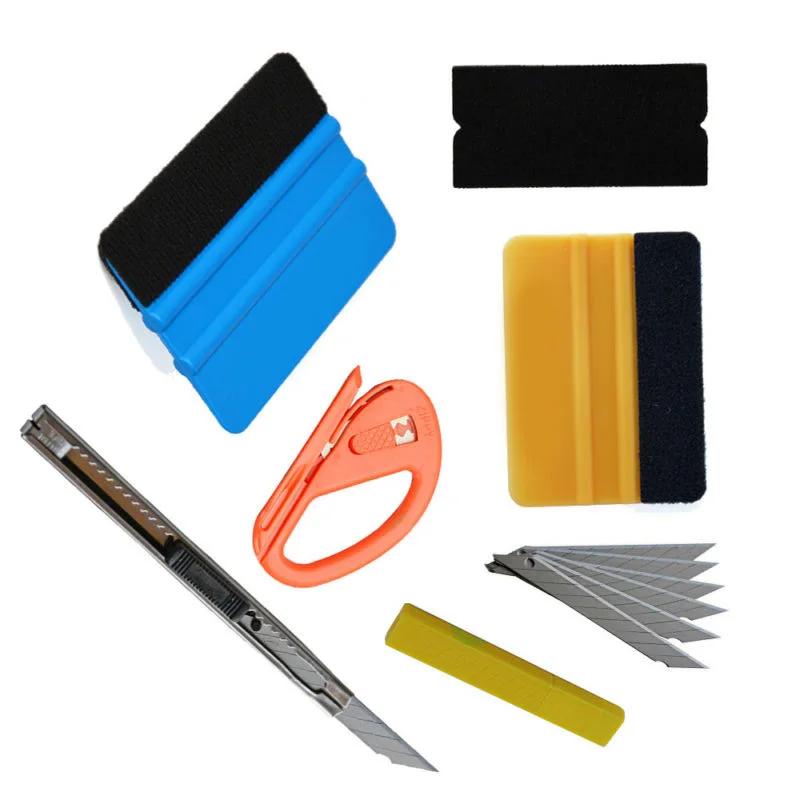 

Safety Vinyl Wrapping Tools Scraper Soft Squeegee Application Installation
