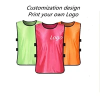 solid color casual waistcoat diy logo vest volunteer adult childrens football vest team vest activity advertisement