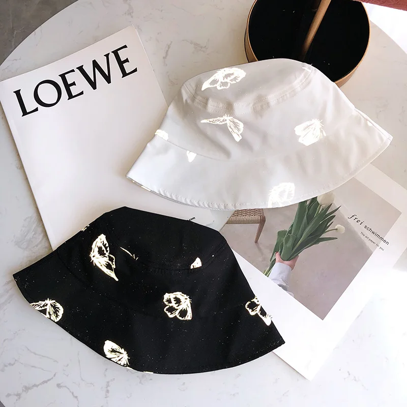 GOUTER черно белый светильник бабочка отражающая Панама женская дизайнерская