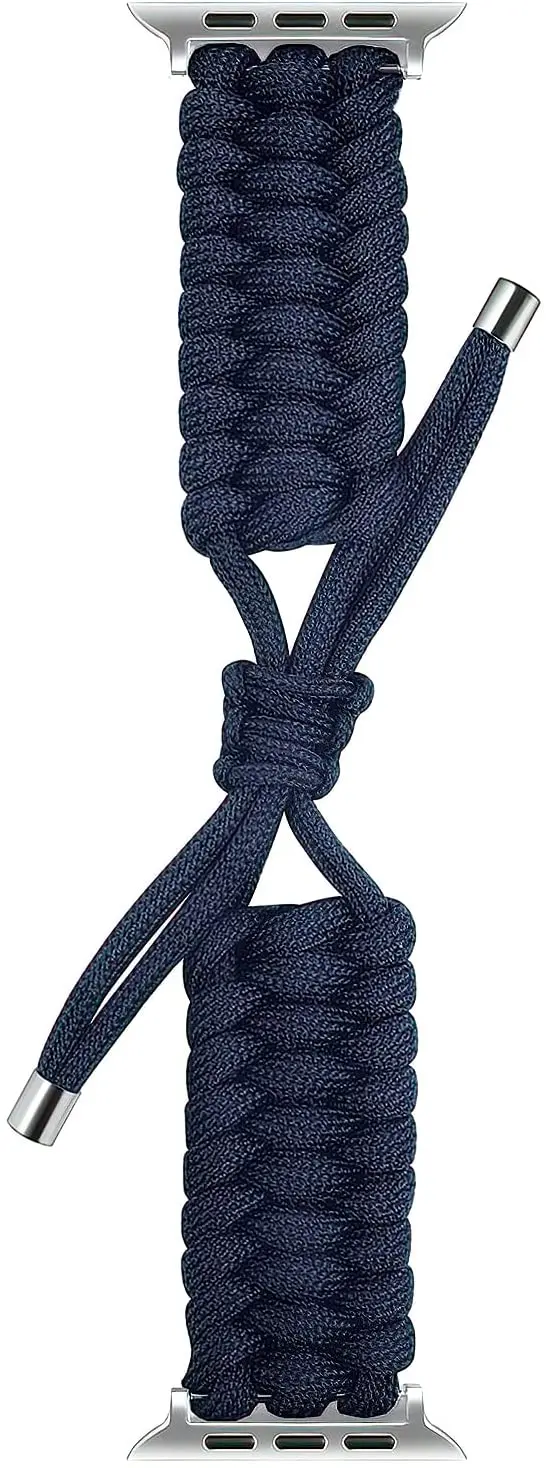 Nylon Braided For Apple Watch Band 38mm 40mm 41mm 42mm 44mm 45mm, Woven Replacement Strap for iwatch Series 6/5/4/3/2/1