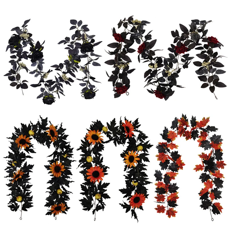 

Искусственные растения, настенные кленовые листья из ротанга, декоративные подвесные украшения для гостиной, спальни