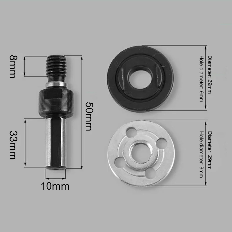 

5 Pcs 6mm/10mm Electric Drill Angle Grinder Connecting Rod for Cutting Disc Polishing Wheel Adapter DIN889
