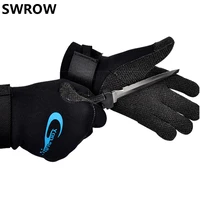 3mm kevlar diving gloves warm anti cutting floating diving hunting thick wear resistant non slip fishing black diving gloves