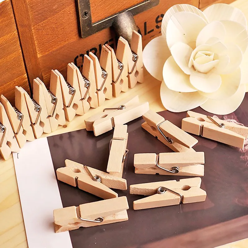 

20/30/50Pcs Mini Clothespin Natural Wood Miniature Clip Art Crafts Photo Clips Craft Decoration Clips Pegs