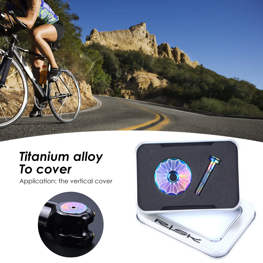

1PCS Bicycle Hand Bar Cap Bike Headset Stem Bolt Titanium Alloy Bicycle Headset Screw Set for Mountain Road Bike