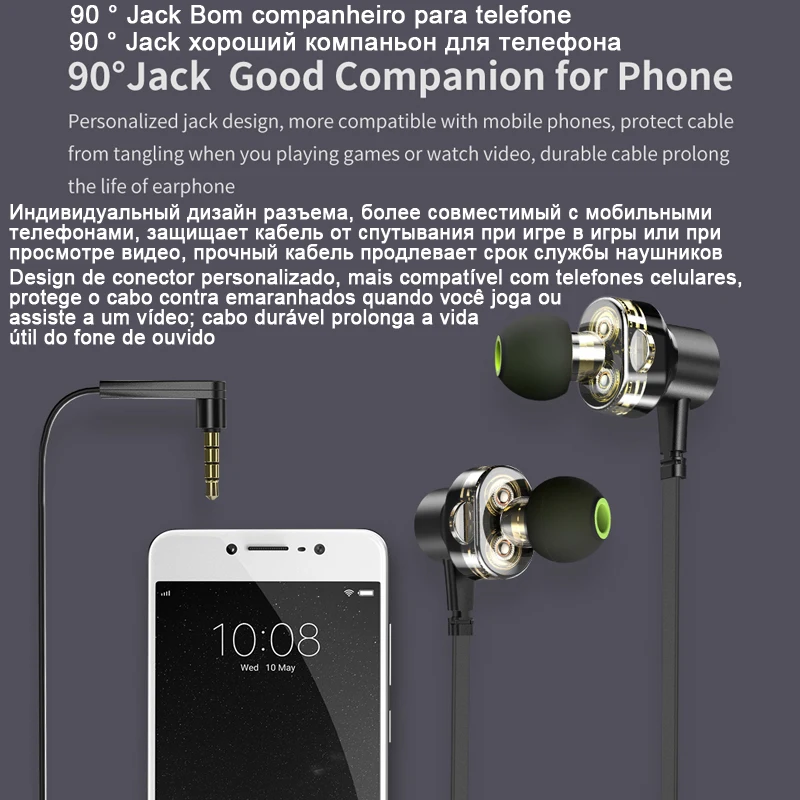 Awei стерео спортивные наушник наушники проводные вкладыши для телефона