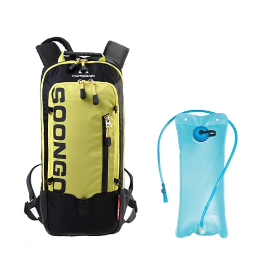 Yellow Water bag NEWBOLER Mtb Велоспорт Рюкзак гидратация дышащие 6L велосипедные сумки водонепроницаемый с дождевой крышкой дорожный велосипед рюкзак-переноска воды - Цвет: Yellow Water bag