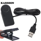 KARRBIN зарядка через USB зажим Зарядное устройство s для Garmin Forerunner 110 210 подход S1 Смарт часы кабель для зарядки или передачи данных со штекером Зарядное устройство