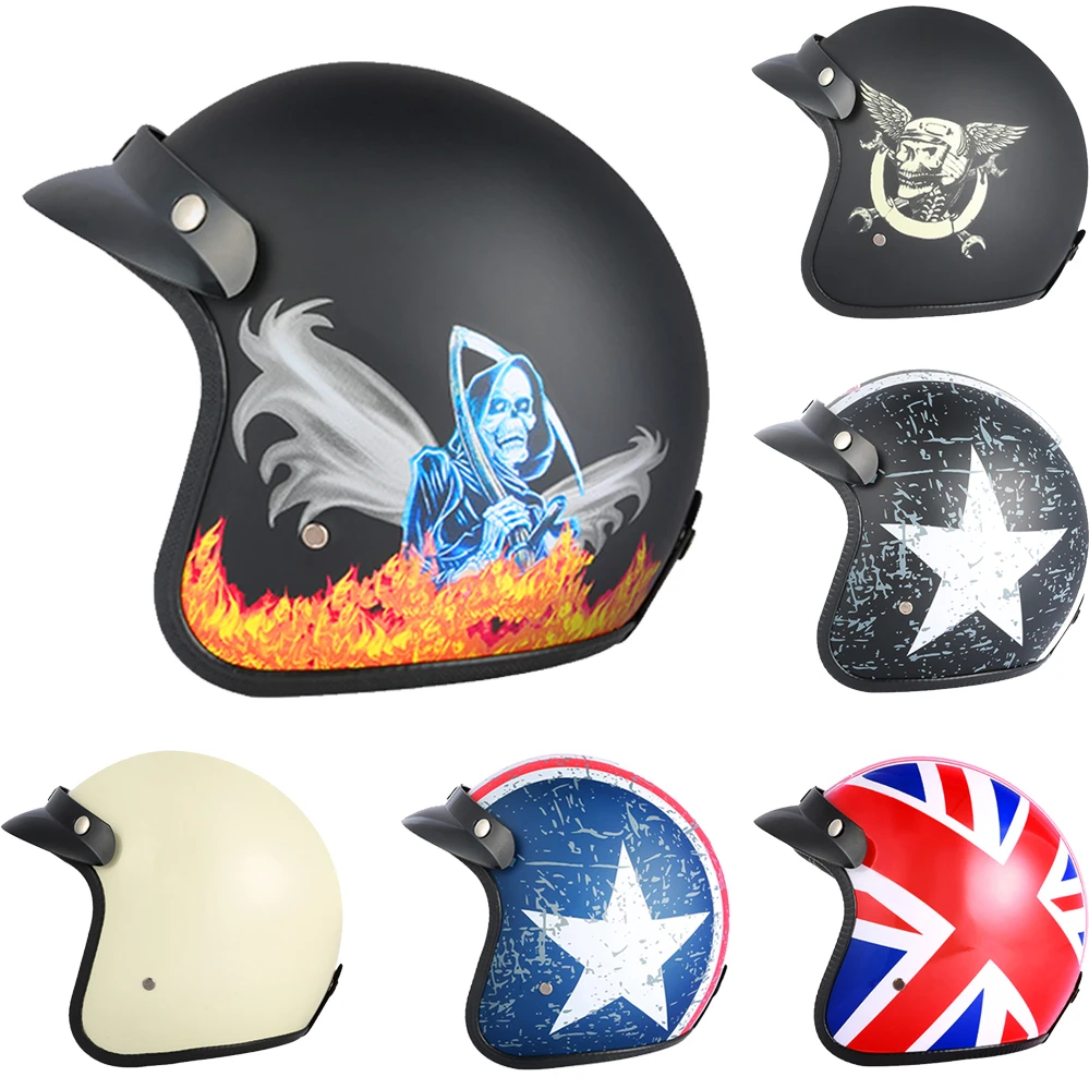 Винтажный Классический мотоциклетный шлем BLD высокого качества ретро кафе