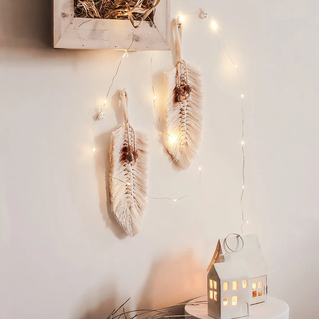 

Macrame Tapestry Handmade Art Cotton Rope Home Wall Hanging Decoration