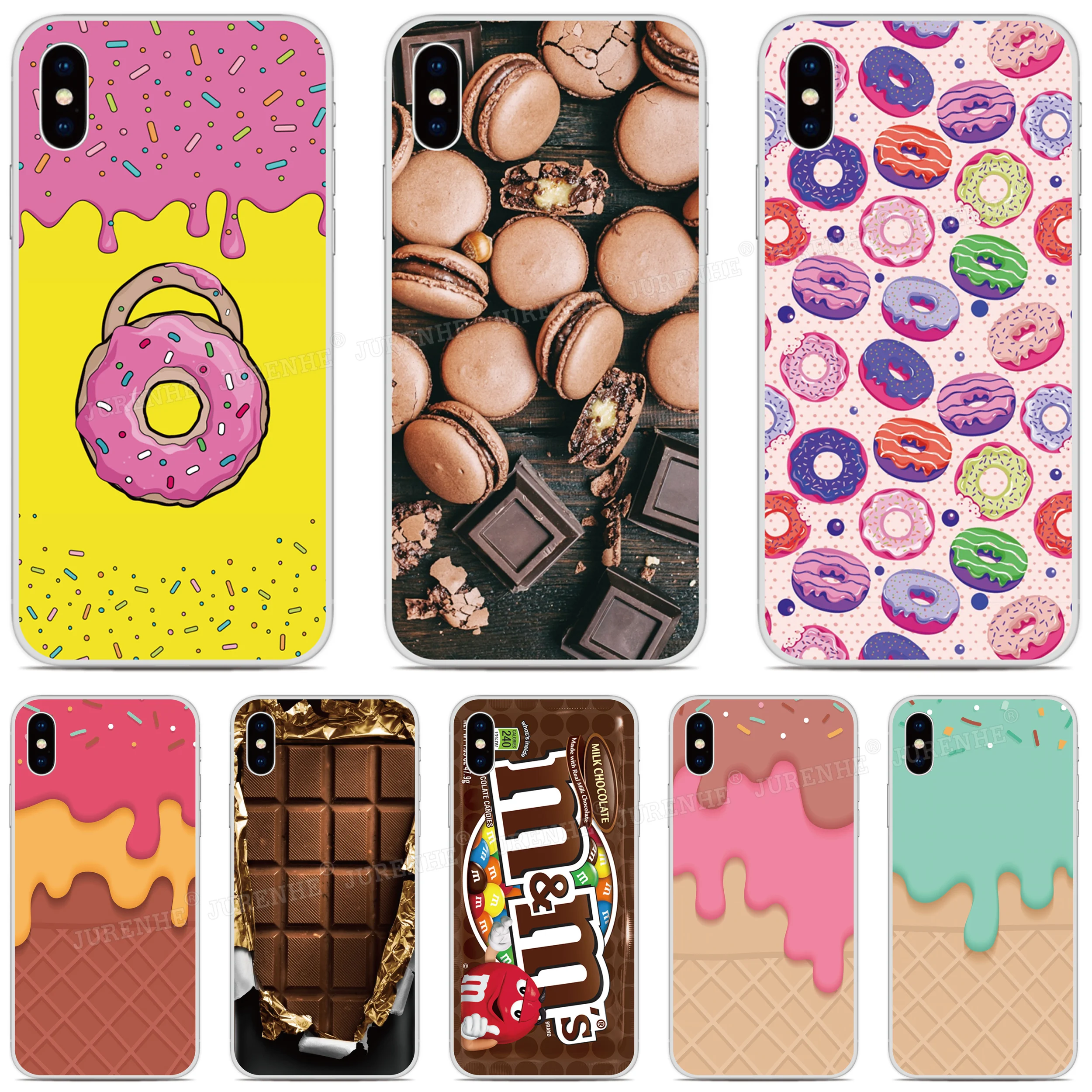 

Chocolate Donut Cover For ZTE Blade A7 A5 A3 L8 2019 2020 Axon 20 11 SE 10 Pro 5G A7s V10 V2020 Vita 20 Smart A2121 Phone Case