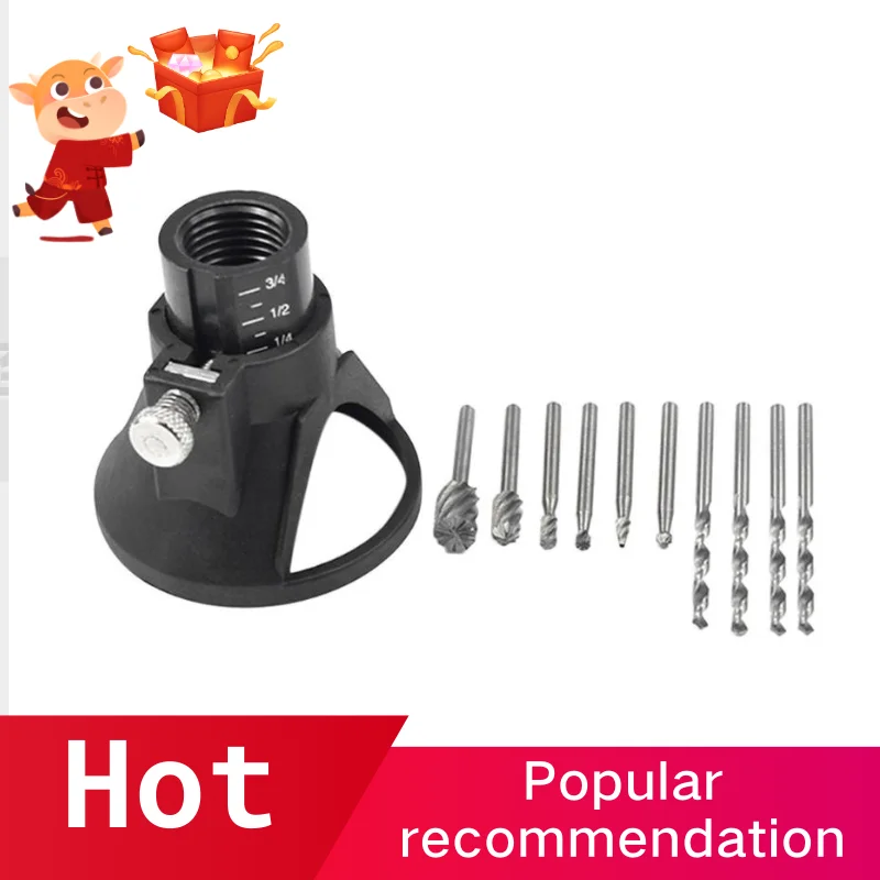 

Electric Hand Drill Power Tools Wood Milling Burrs Cutter Set 6Pcs With Drill Dedicated Locator For Dremel Accessories