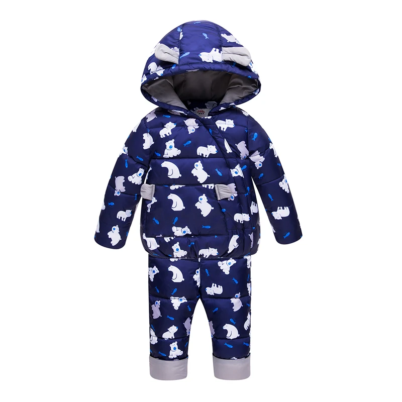 Детский лыжный костюм для русской зимы 2018 г. сноуборд куртки пальто + комбинезон