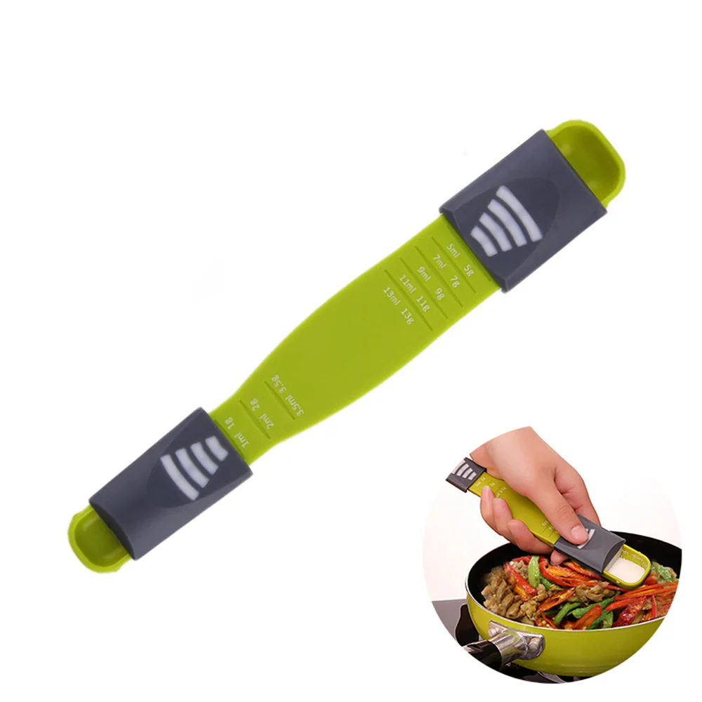 

Double End Measuring Spoons Eight Stalls Adjustable Spoon Scale Baking Tools Kitchen Accessories