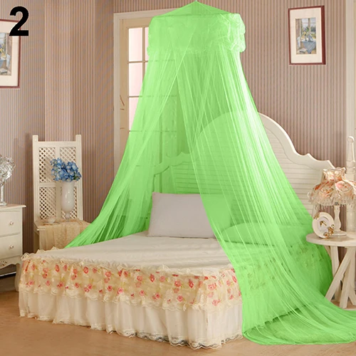 House Bedding Decor Summer Sweet Style Round Bed Canopy Dome Mosquito Net Princess Students for Bedroom | Дом и сад