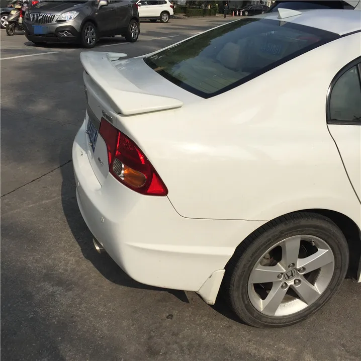 Для Civic спойлер 2006-2011 Honda JSK Спойлер ABS пластик Материал заднее крыло автомобиля