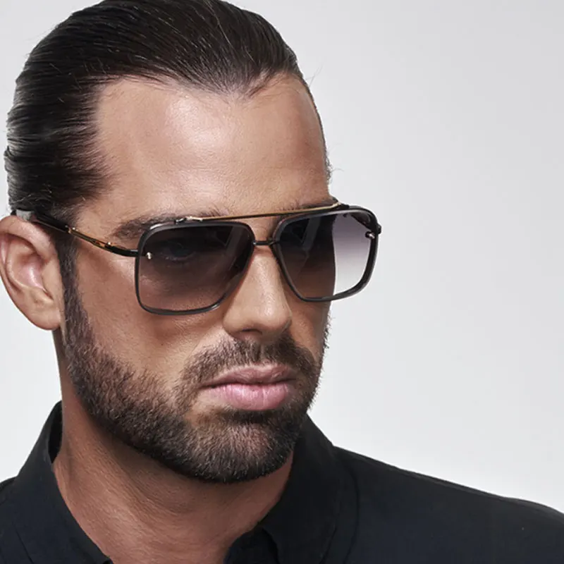 

Новинка 2021, модные классические градиентные солнцезащитные очки Mach Six, брендовые Дизайнерские Мужские Винтажные Солнцезащитные очки, солнц...