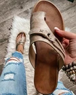 Шлепанцы женские в стиле ретро, повседневная нескользящая обувь, удобная летняя обувь, 2021