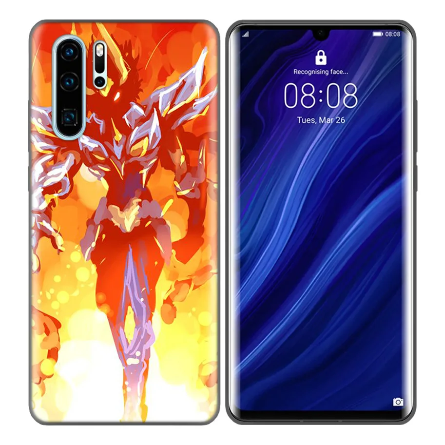 Saint Seiya Shiryu Черный силиконовый чехол с рисунком аниме для Huawei P30 P20 P10 Mate 30 20 10 Lite Pro
