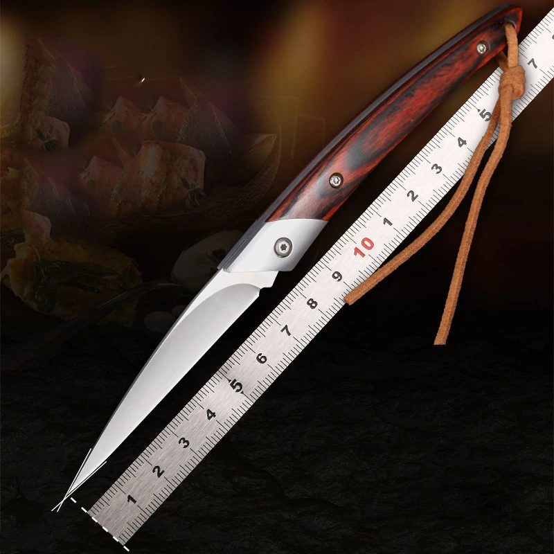 Стальной складной нож D2 для резьбы искусственный острый фруктов карманный