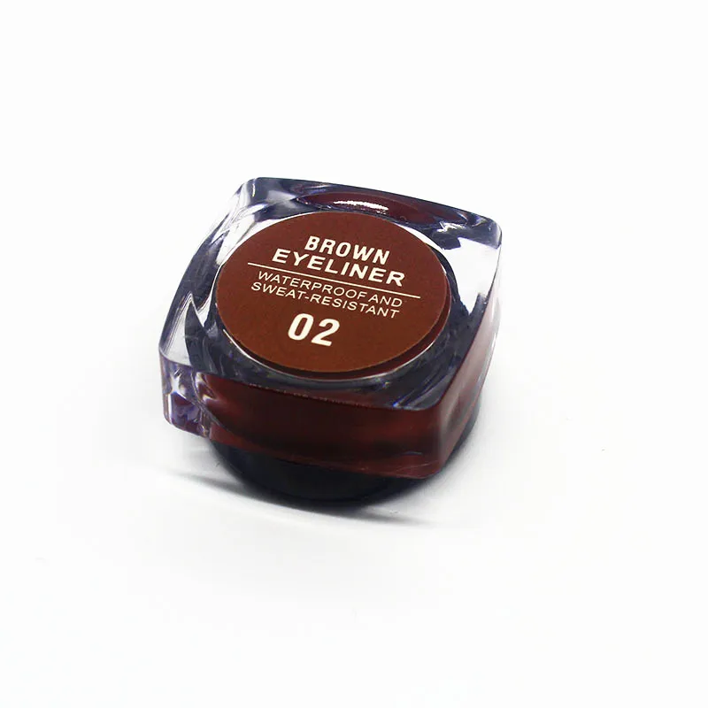 Матовая подводка для глаз гель водонепроницаемый косметика стойкий черный