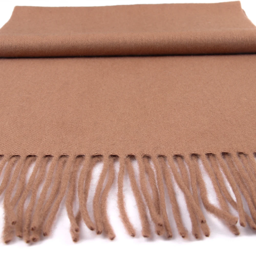 Luxury Lambs Wool Scarf Brown ,Warm Men Scarves LabmsWool Camel Man Scarves Comfortable Fashion Design Casual Wear 2021