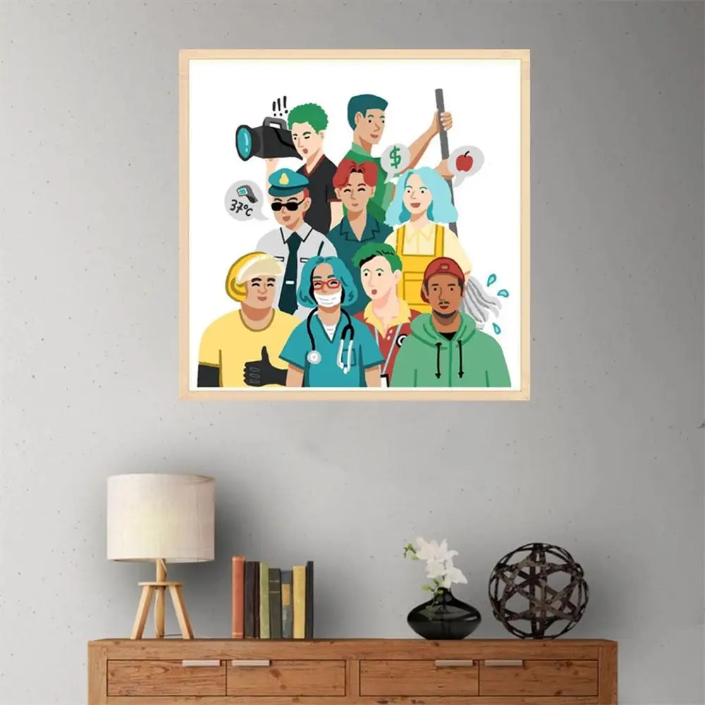 

15.7"x15.7 5D Diamond Painting(Angel In White) Frameless DIY Diamond Painting for Home Decor