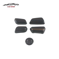 5 pcs abs wood grain car seat adjustment knob button switch cover trim lhd styling for toyota highlander 2020 2021 2022