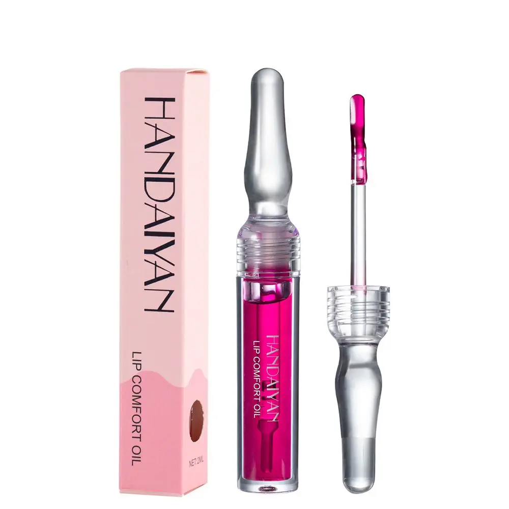 

8PCS 2ML Small Ampoule Lip Oil Moisturizing Lip Glaze Hydrating Transparent Repair Chapped Lip Gloss Lip Care