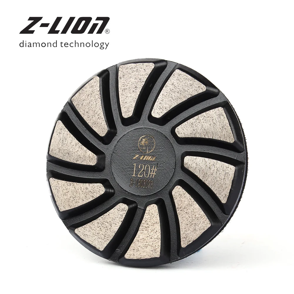 

Z-LEAP 3 Inch 1PC Diamond Polishing Pad 75mm Concrete Granite Marble Floor Grinding Disc Metal Bond Turbo Segments Abrasive Tool