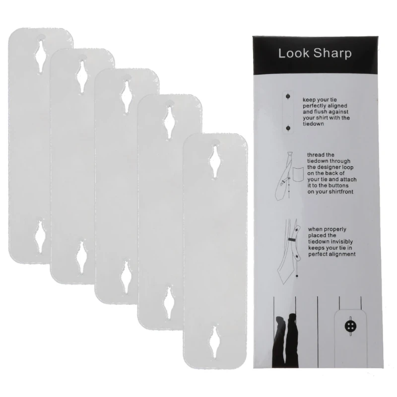 5 шт. Невидимый элегантный мужской костюм практичный зажим для галстука