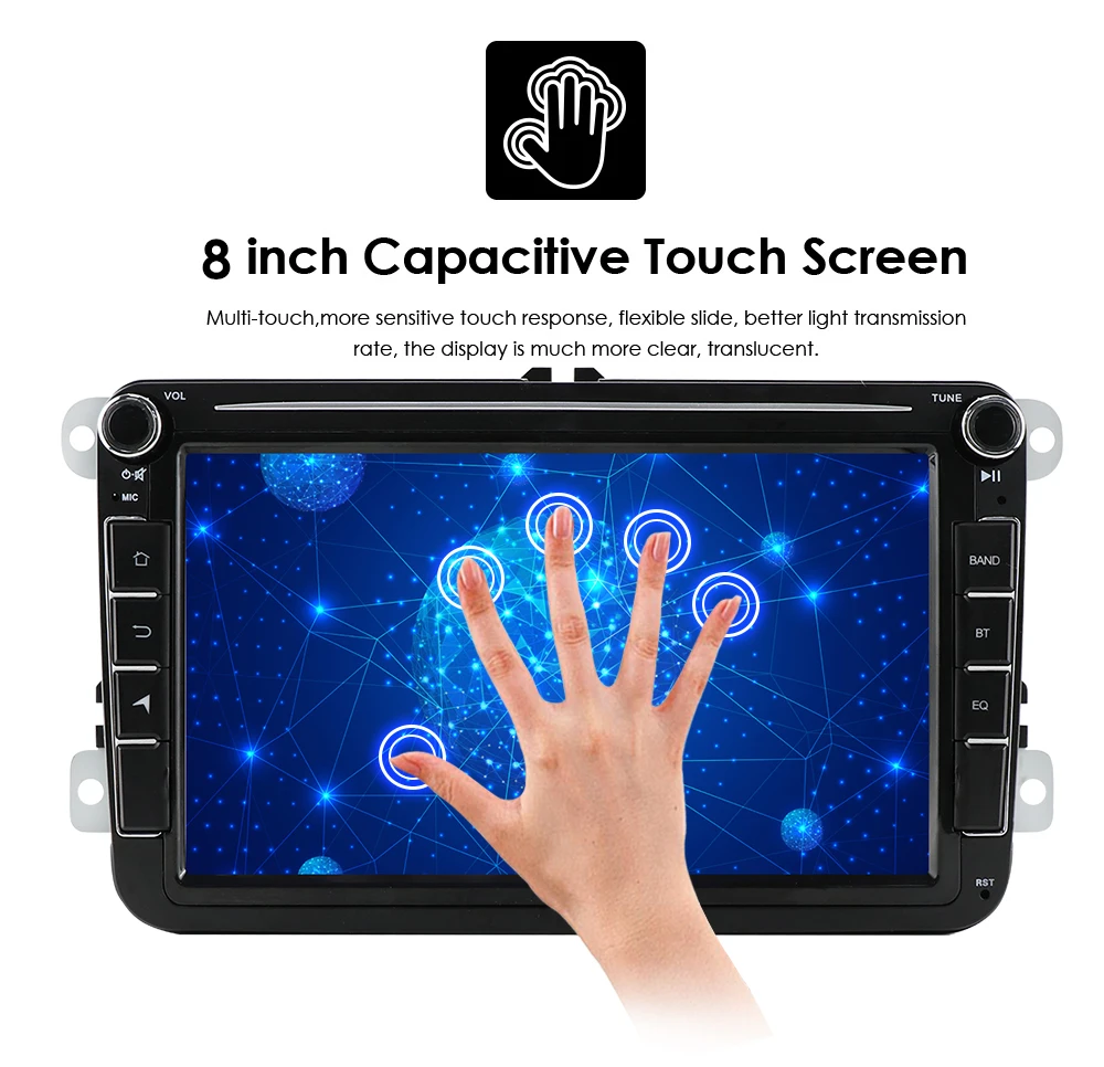 7'' Touch Screen 2din Car Multimedia For VW Golf Polo Jetta Passat Tiguan Android DSP 4G SIM GPS Bluetooth Radio USB Canbus AMFM |