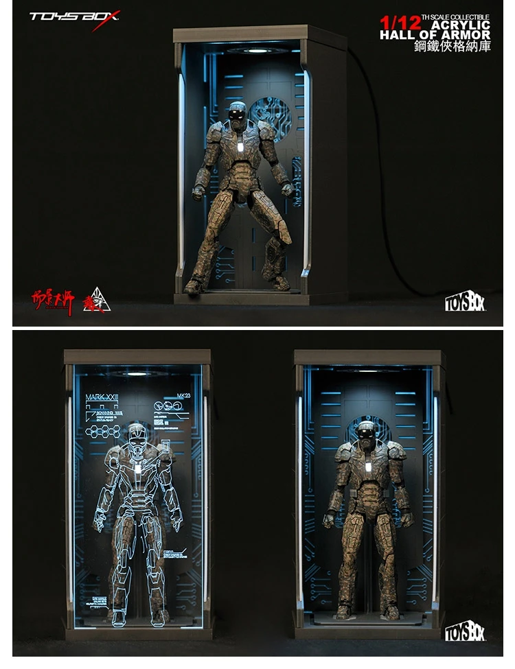 Новинка 1:12 Мстители сплав супер Heros Броня Железного человека гаража фигурка Коллекционная MK2 MK5 MK6 сцены модель игрушки куклы детские подарки