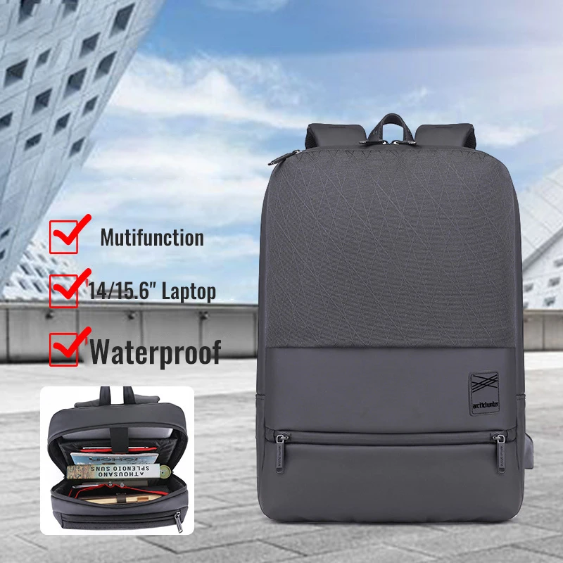 Новое поступление 15 6 дюймов ноутбук RFID рюкзак для мужчин водонепроницаемый USB