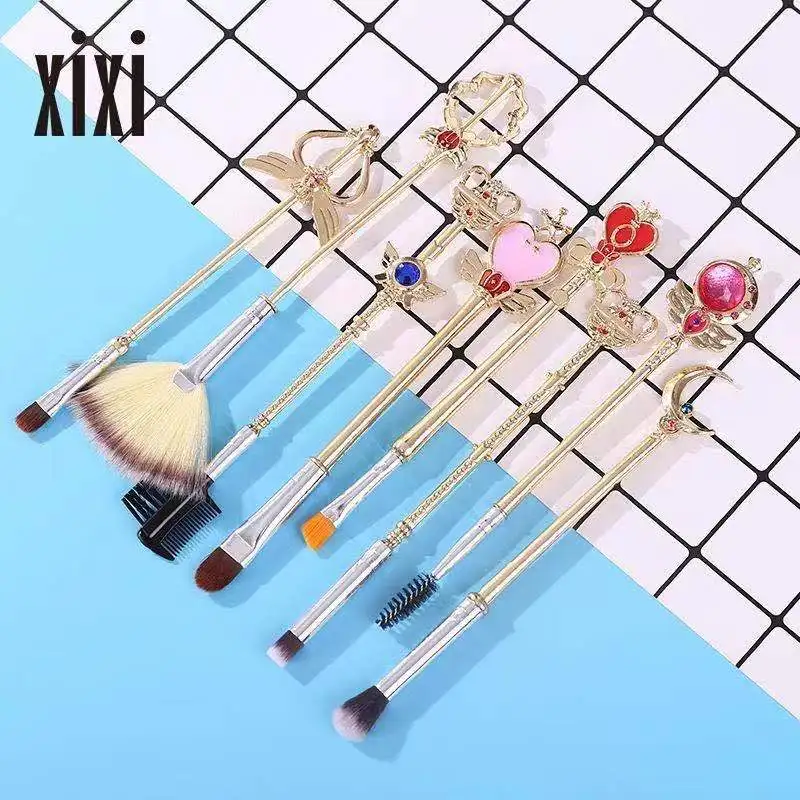 

8PCS/SET Makeup Brush Set Eye Shadow Foundation Powder Brush Eyeliner Blush Lipstick Makeup Brush With Cosmetic Bag Makeup Tools