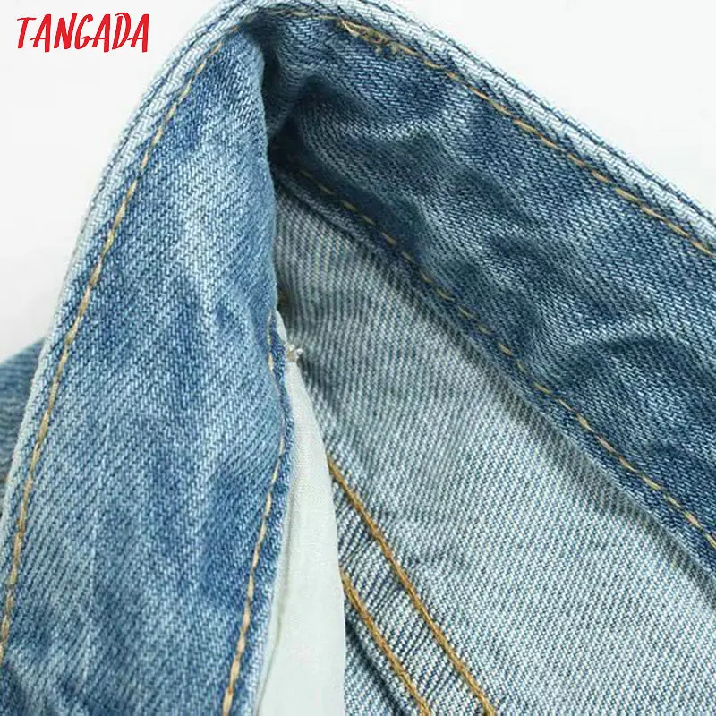 fashion women harm jeans boyfriend style denim pants long trousers pockets zipper loose streetwear female pantalon pants 4M33