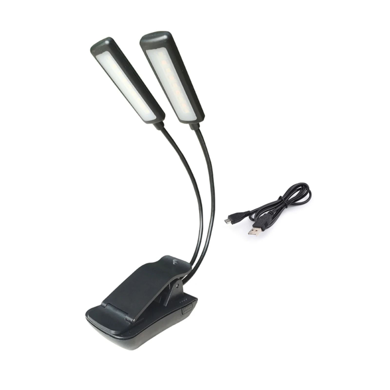 

Перезаряжаемый светильник для чтения, 19 светодиодов, 3 цвета, 3 яркости